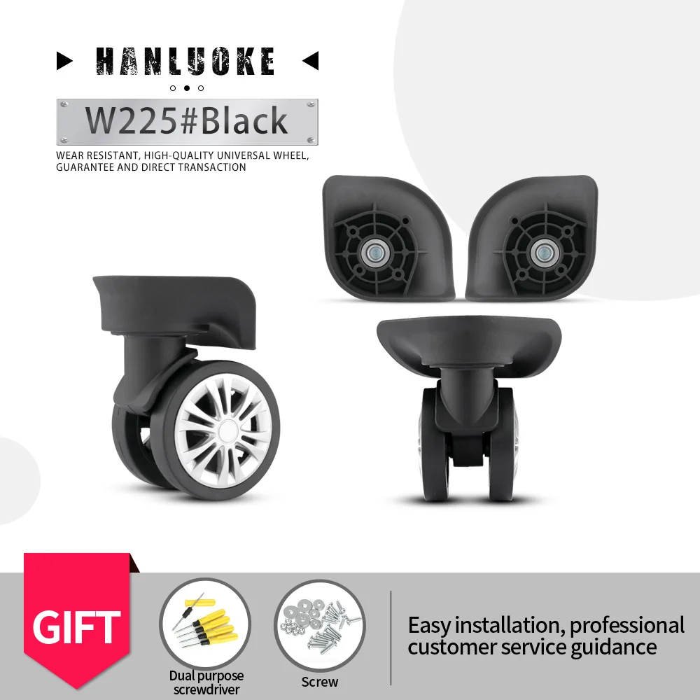 

HANLUOKE SOiling A - 30 Luggage Universal Wheel Accessories Wheel Tool Suitcase Pulley Caster Silent Wheel Silent Repair