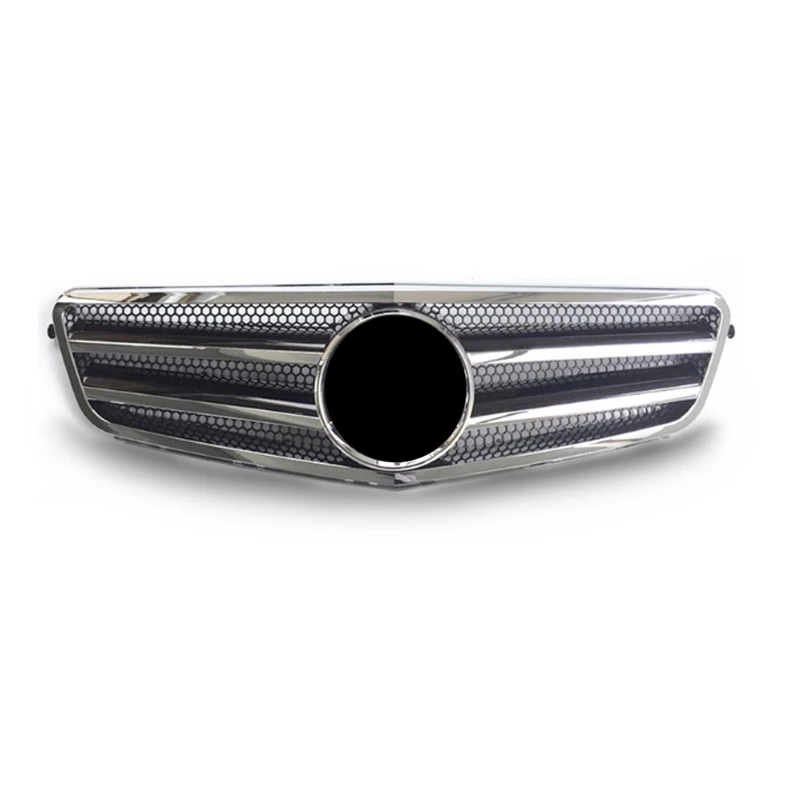 Auto Car Front Grille 2-Pin Mesh Grill For Mercedes-Benz W204 C-Class C300 C280 C200 C350 2007-2014 Chrome Silver ABS Plastic | Автомобили