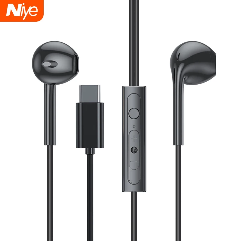 Проводные наушники вкладыши типа C гарнитура с микрофоном USB проводные