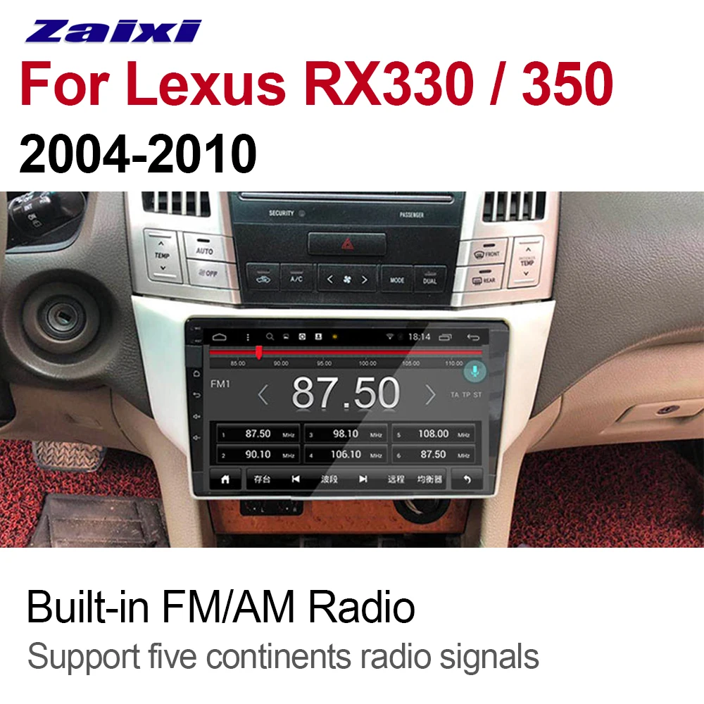 Мультимедийная система для Lexus RX330 RX350 2004 2005 2006 2007 2008 2009 2010 2 DIN Android GPS навигация