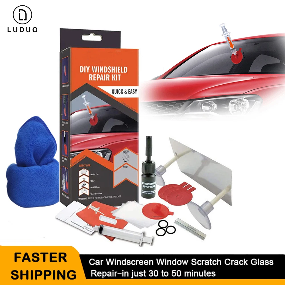 

Автомобильные очки, инструменты для жидкого клея, набор для Ремонта Лобового Стекла, треснутый клей для лобового стекла, для фиксации автом...