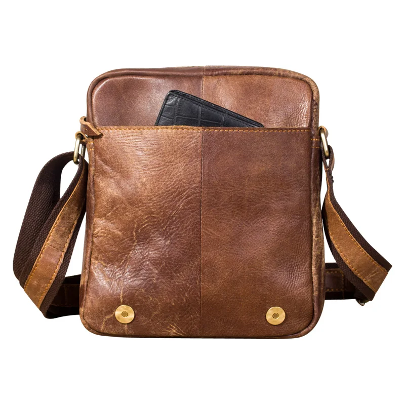 Original Leather Male Design Casual Shoulder messenger bag cowhide Fashion 10" iPad Tote Crossbody Satchel bag For Men 8010