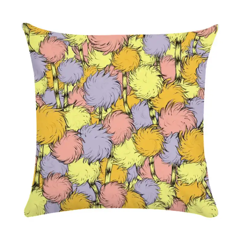 Наволочка для дивана кресла спальни 45x45 см желтый геометрический рисунок чехол