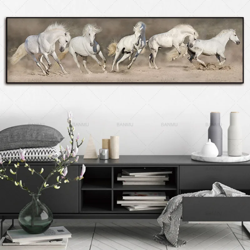 

Wall Art Pictures Horse Canvas Painting Poster And Prints Wall Painting For Living Room Modern Animal Home Decoration