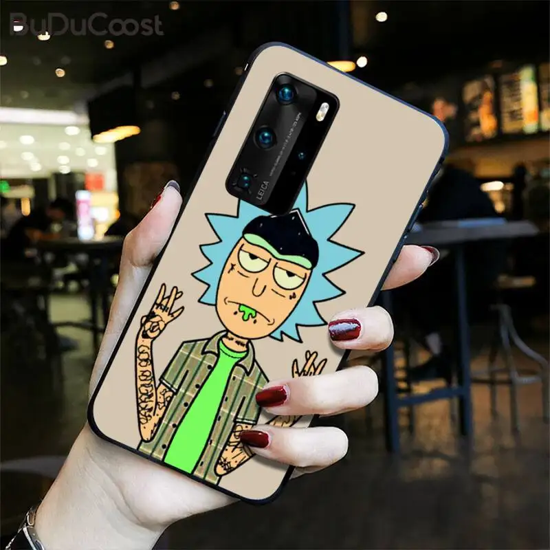 

Cartoon TV Rick Morty Phone Case for Huawei P20 P30 P20Pro P20Lite P30Lite P10 P Smart plus P10Lite P40 Pro P40 lite