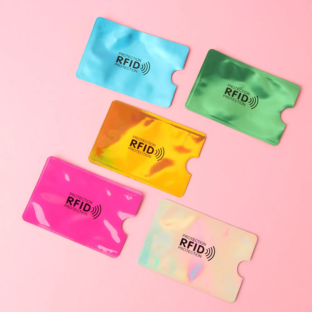 5 шт. Анти Rfid NFC кошелек Блокировка считыватель банк держатель для карт Id