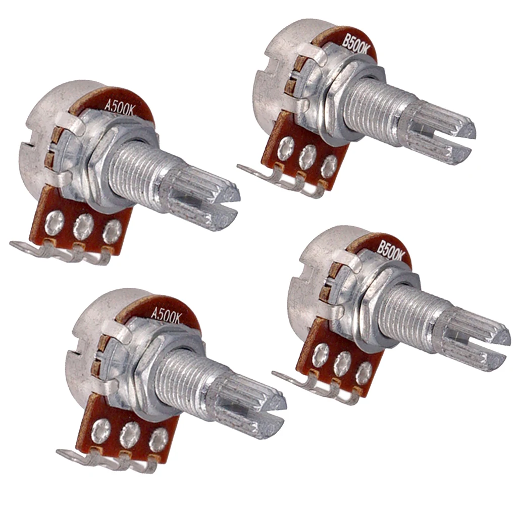 FULL SIZE POTS Set Log A & Linear B 500k Volume Tone Control Potentiometer | Спорт и развлечения