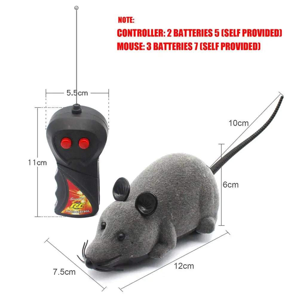 

Electronic Mouse Toy Cats Toy Wireless Remote Control RC Cat Puppy Funny Children Toy Novelty Animal Toy