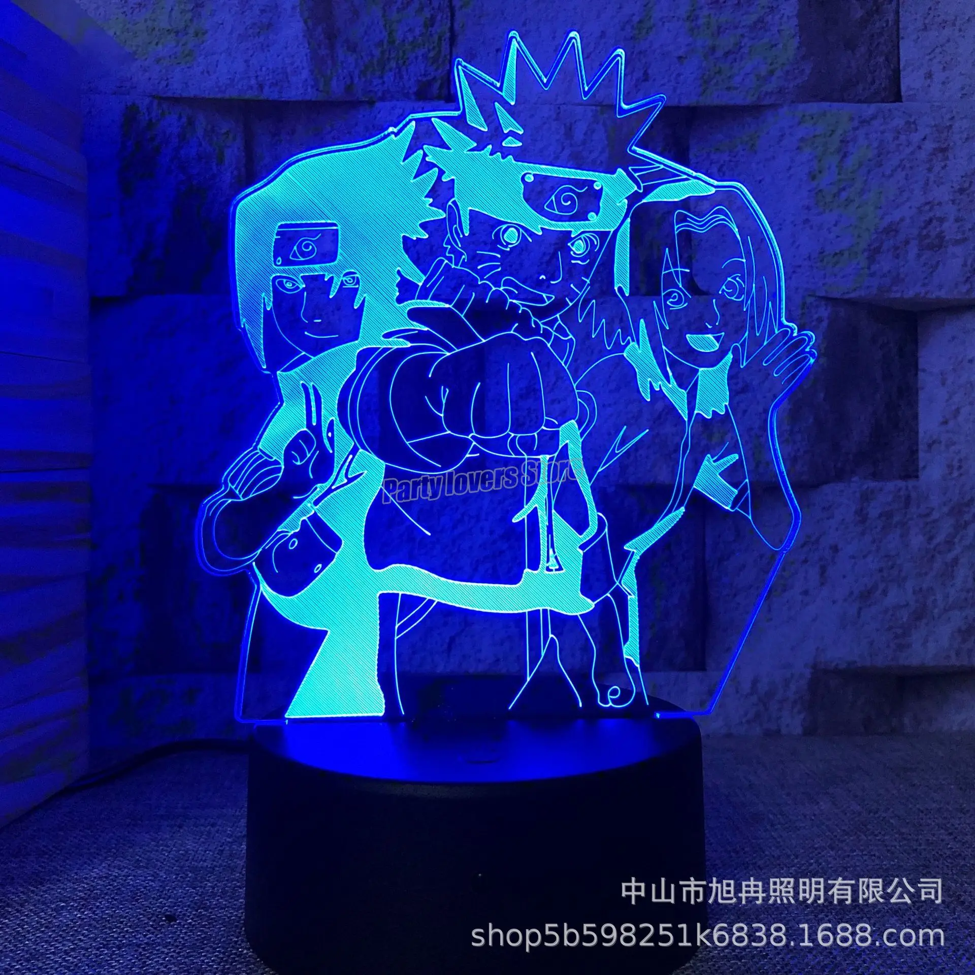 TAKARA TOMY Naruto Uchiha Itachi 3D ночной светильник светодиодный креативный красочный