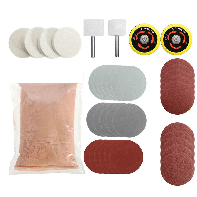 Набор инструментов для ремонта стекол 34 шт./компл.|Набор материалов шлифовки и