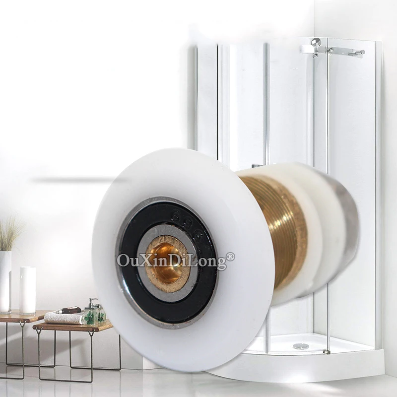 Brand New 8PCS Shower Bathroom Partiality Door Rollers Pulleys Mute Nylon Wheels Runners Diameter 19/23/25/27mm | Обустройство дома