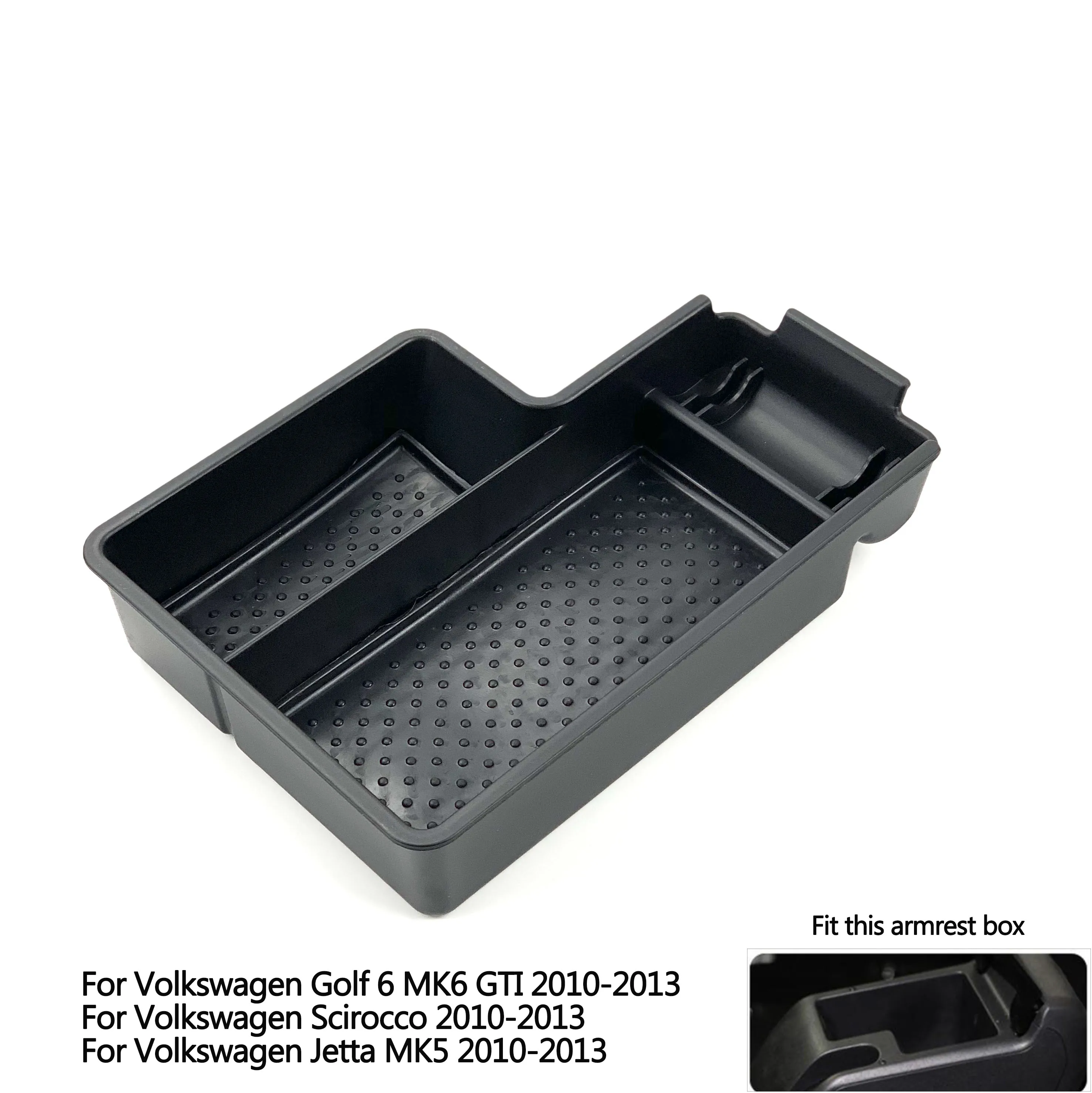 Фото Чехол для Volkswagen Golf 5 Golf 6 MK6 GTI Scirocco для Jetta MK5 центральный ящик для хранения подлокотник для автомобиля №2