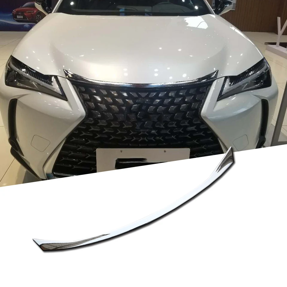 ABS Хромированная передняя решетка бампер капот крышка двигателя отделка