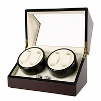 4 automatic watch winder box watches storage jewelry holder display pu leather quiet shaker motor watch winding case carbon