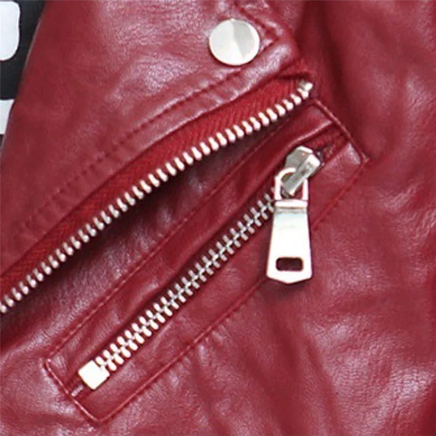 Весенне-осенняя крутая Детская куртка мотоциклетная для девочек и мальчиков