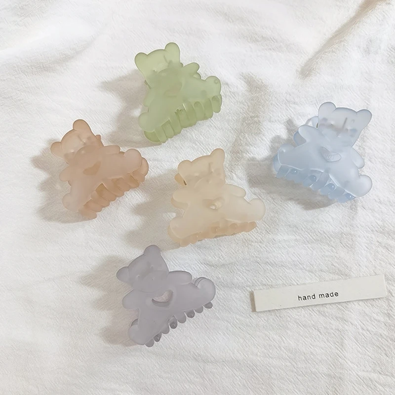 

1PC Ins Fashion Korean Small Medium Hair Claw Jelly Color Hair Clamp Acrylic Hair Clip Ponytail Crab Hair Accessories For Women