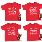 Детские футболки на тему дня Св. Валентина маленький Heart Breaker рубашка ко Дню Святого Валентина для девочек и мальчиков; С идеи подарка ко Дню Святого Валентина