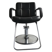lady barber chair black hair salon chase metal leather sponge barber adjustable high comfortable seat