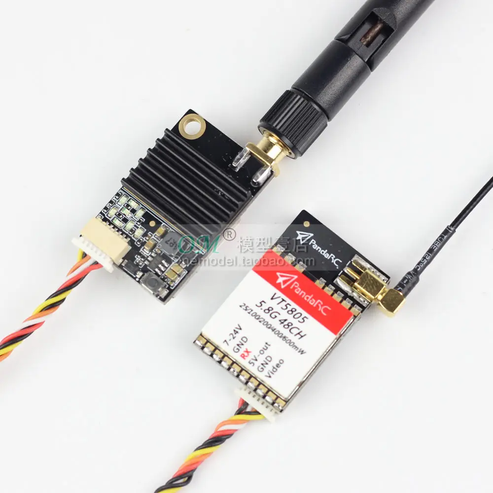 PandaRC VT5801 v2 VT5805 FPV Видеопередатчик 5.8G 48CH 25/100/200/400/600mW Переключаемый OSD с настраиваемым SMA MMCX VTX on.