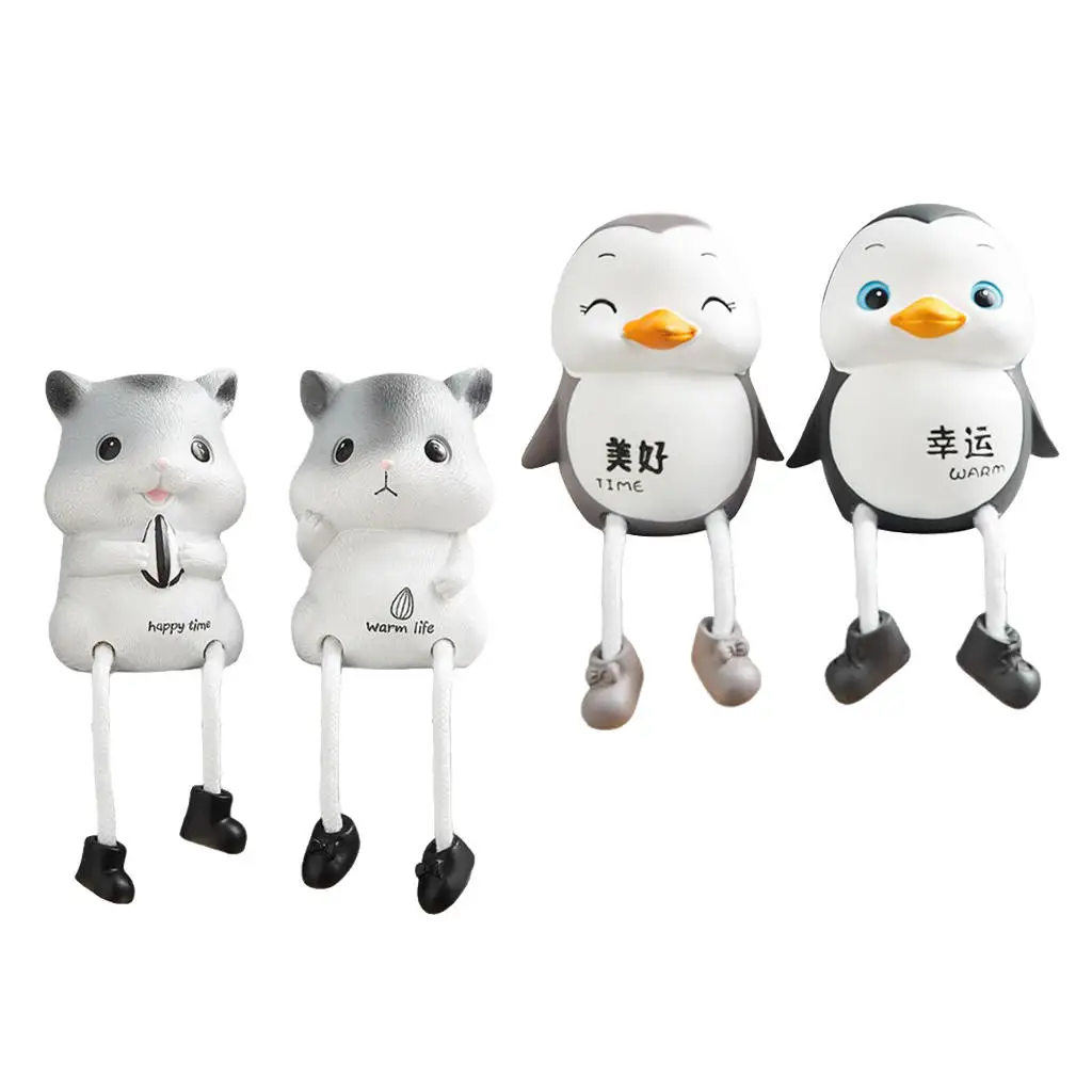 

2Pair Creative Resin Hanging Foot Ornament Desktop Figurine