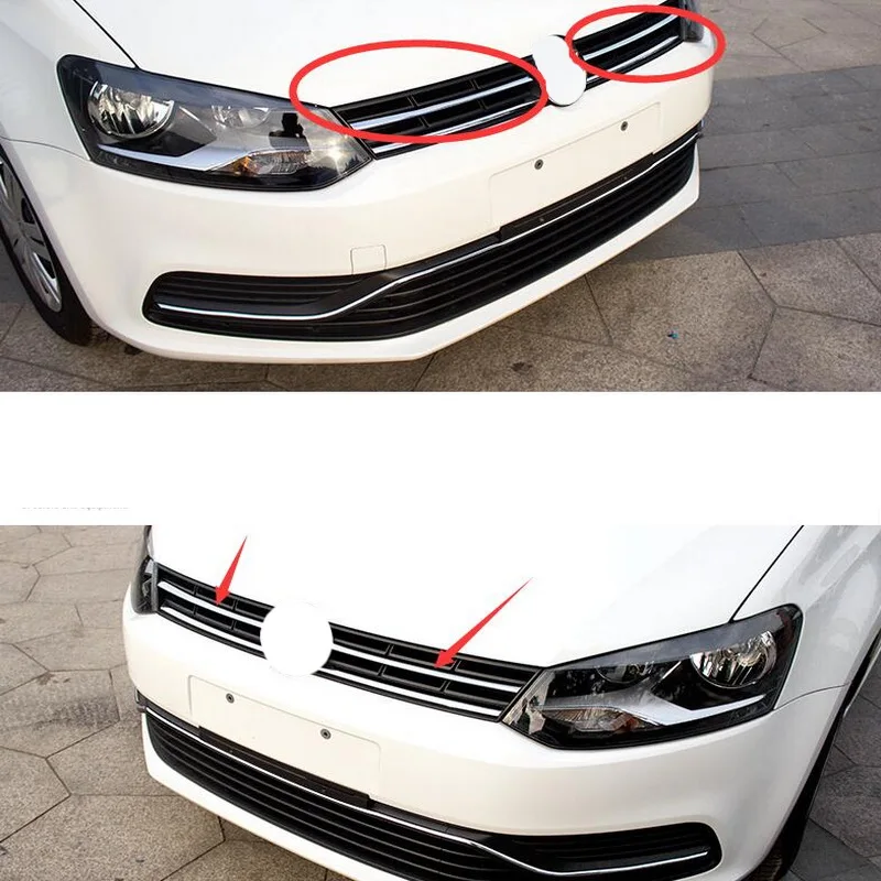 Крышка чехол наклейки для Volkswagen vw POLO 2 шт Новый Нержавеющая сталь стайлинга