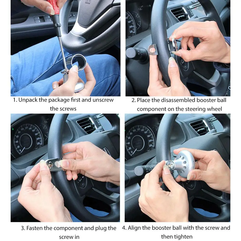 HiMISS автомобильная ручка рулевого колеса бустерный МЯЧ металлический подшипник