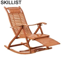 foldable bed terraza mueble sofa chaise lounge rocking fauteuil salon sillon reclinable cama plegable bamboo recliner chair
