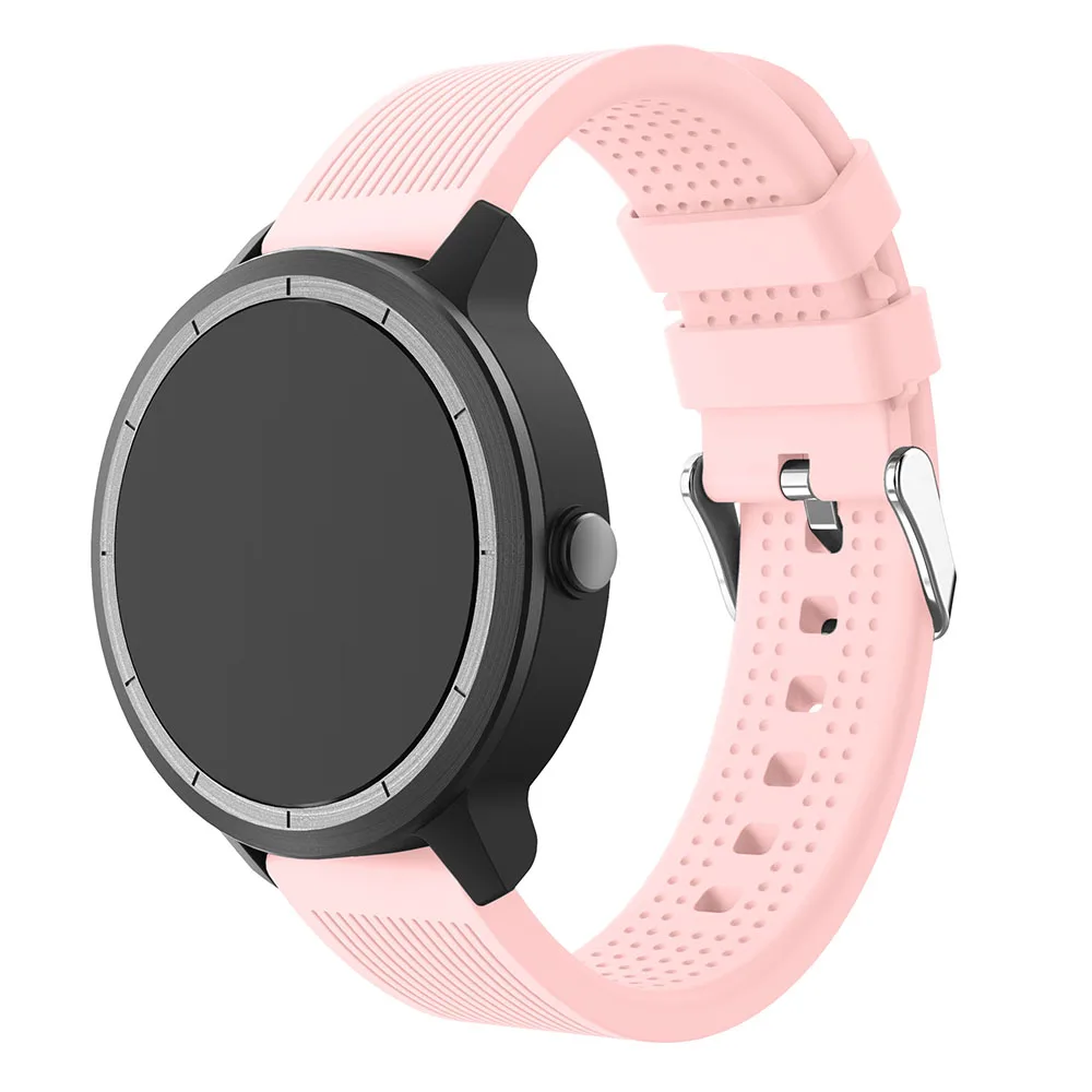Цветной мягкий силиконовый сменный ремешок для Garmin Vivoactive3 Vivomove HR умный Браслет