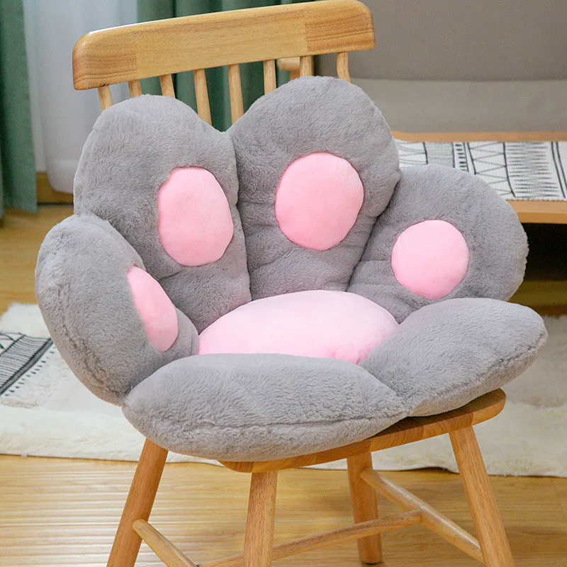 

Armchair Seat Cat Paw Cushion for Office Decorative Cushions For Sofa Backrest Pillow Office Seats Flower Round Cushion