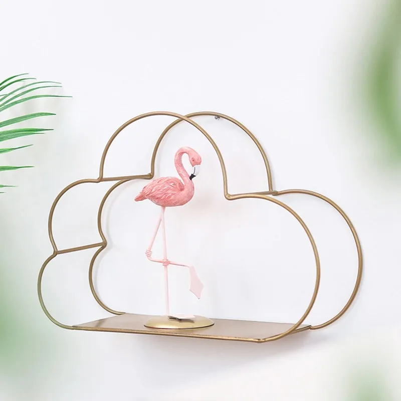 

Home Wall Decorative Racks Iron Storage Rack Hanging Wall Shelf Floating Shelves Frame Organizer Livingroom Bedroom Ornaments