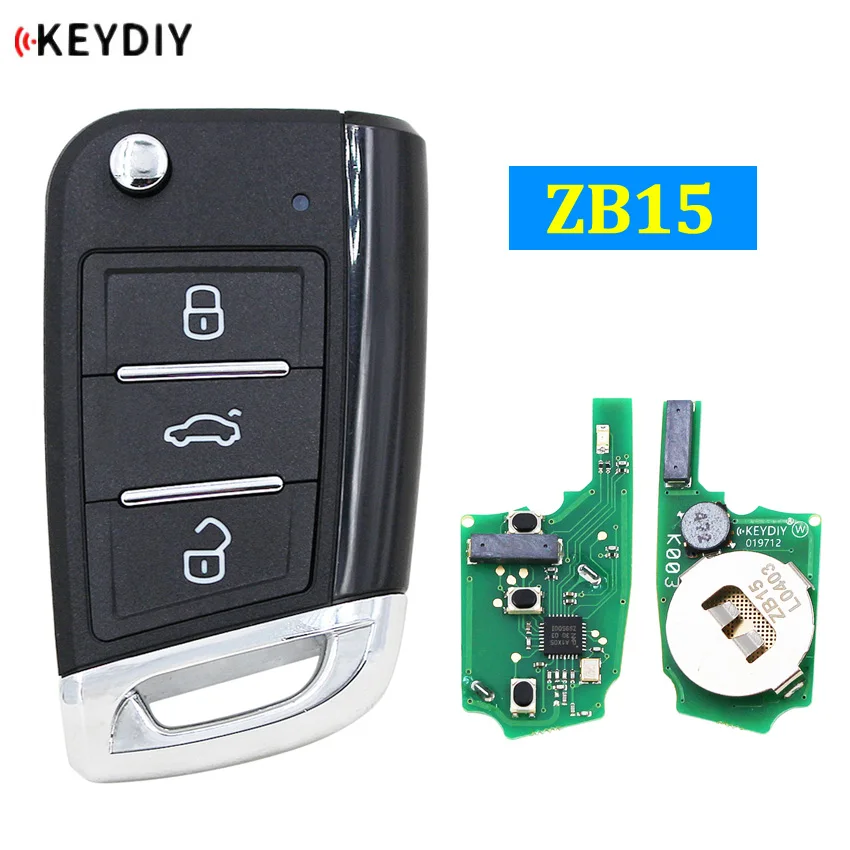 Универсальный смарт ключ KEYDIY ZB15 с 3 кнопками для быстрой замены автомобильного