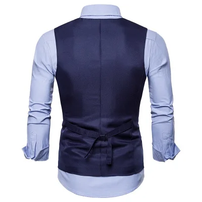 

Men's suit vest autumn and winter new personality fashion single-breasted men's European size suit vest slim vest men 091