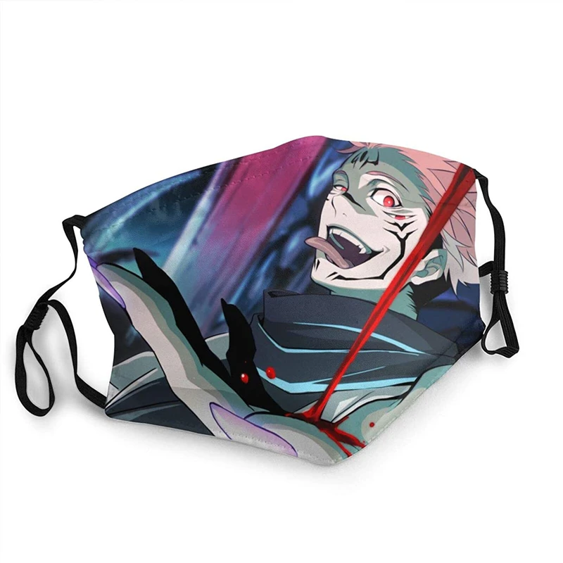 Маска для лица косплея аниме juютсу Kaisen Gojo Satoru Ryomen Sukuna пылезащитные маски взрослых