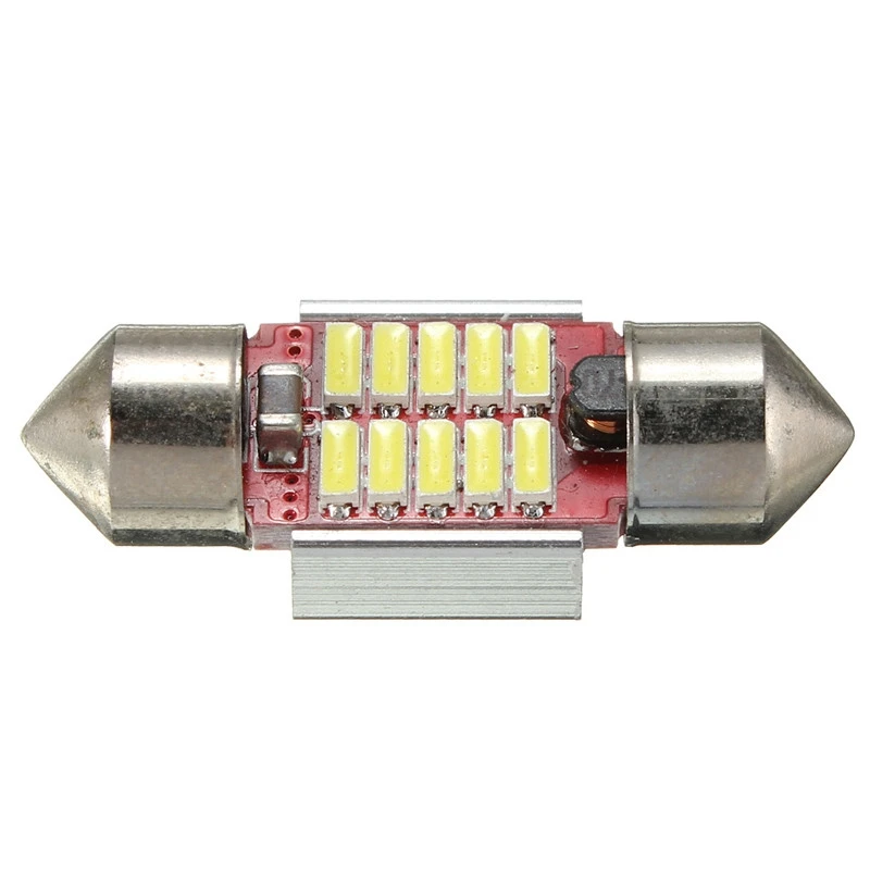 31 мм 10 SMD 4014 светодиодный чистый белый автоматический светильник Canbus