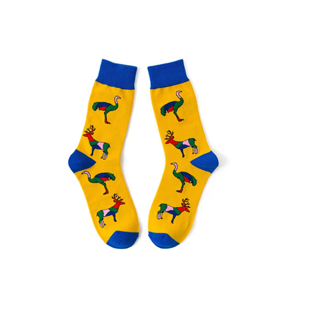 1 пара модных мужских и женских носков повседневные хлопковые носки унисекс с