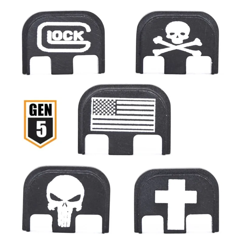 Алюминиевая Задняя накладка на заднюю панель для Gen 1 5 Glock 17 19 20 21 22 23 24 25 26 41 9 мм