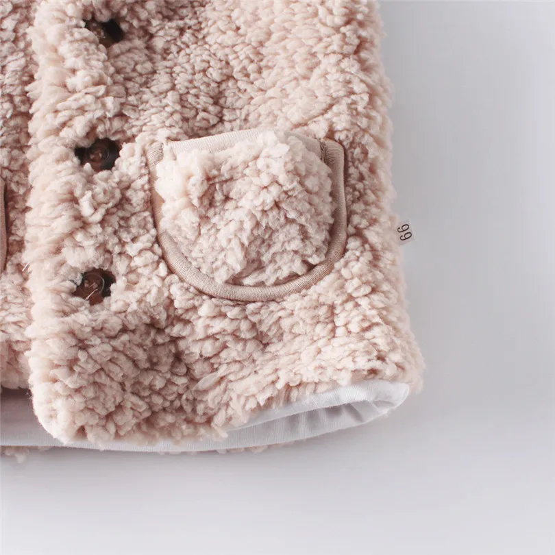 Одежда для маленьких девочек зимняя одежда новорожденных жилет из