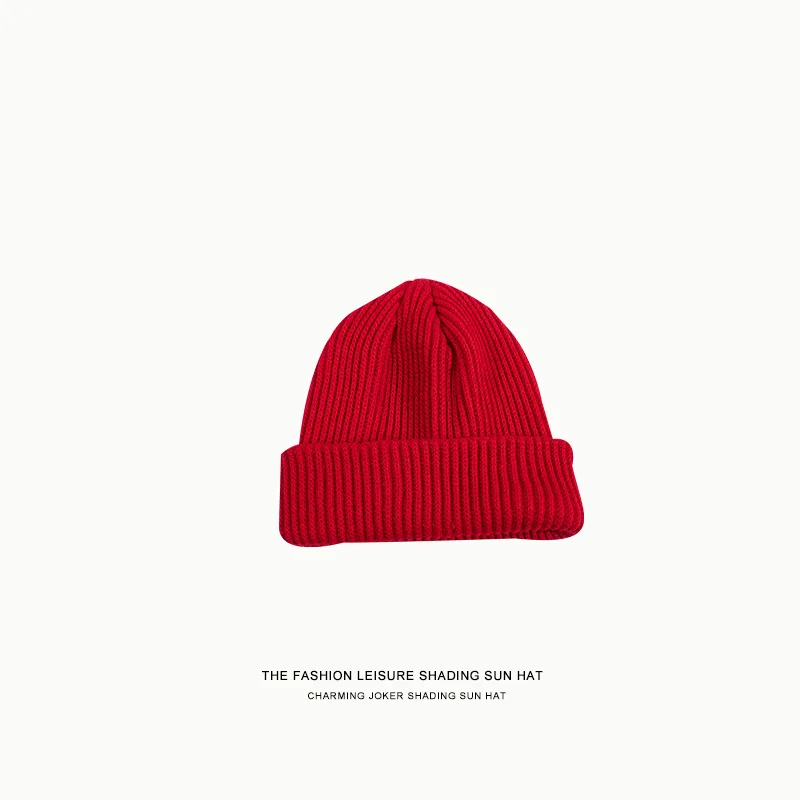 

Knitted Beanie Women's Hat Winter Men Skullies Beanies Warm Casual Slouchy Hat Crochet Beanie Hat Female Baggy Cap Cheap