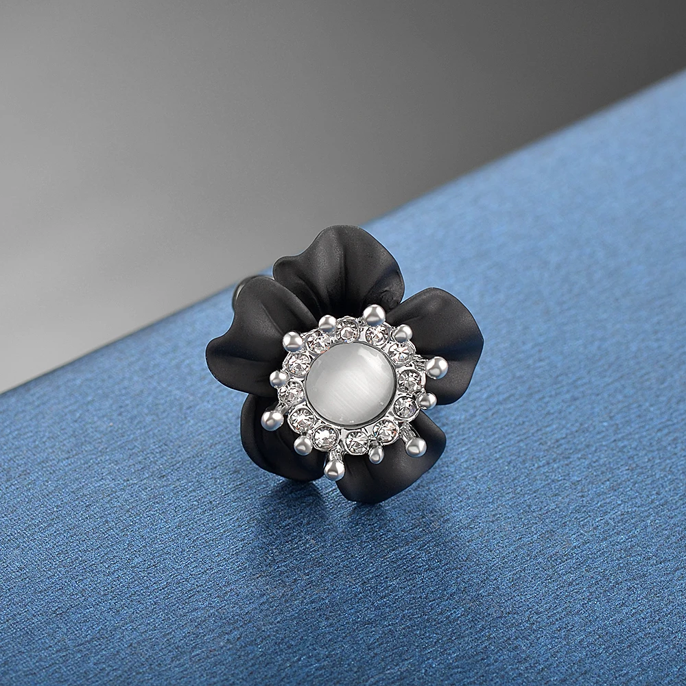 Высококачественные элегантные модные кольца ручной работы с опалом и матовым