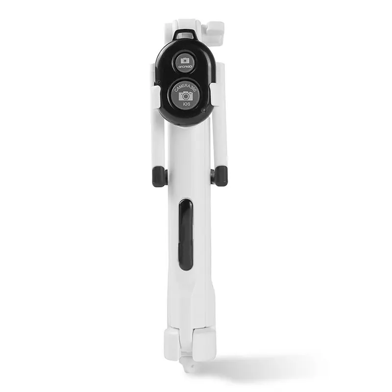 white Новинка, портативная ручка, беспроводной Bluetooth пульт дистанционного управления, выдвижная палка для селфи, монопод, подставка для телефона, держатель, 3 в 1, штатив для IOS - Цвет: white
