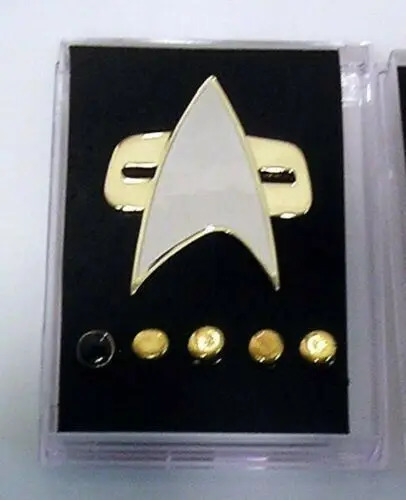 (В наличии) в форме звезды Косплэй Trek следующего поколения Combadge записывающие