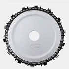 5-дюймовый семейный цепной пильный диск, деревообрабатывающая цепная пластина, инструмент, 4-дюймовый Многофункциональный диск для резьбы по дереву, угловой шлифовальный инструмент