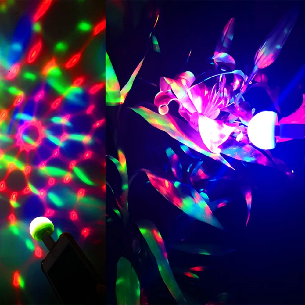 Bostar светодиодный Автомобильный USB атмосферный свет DJ RGB мини красочная