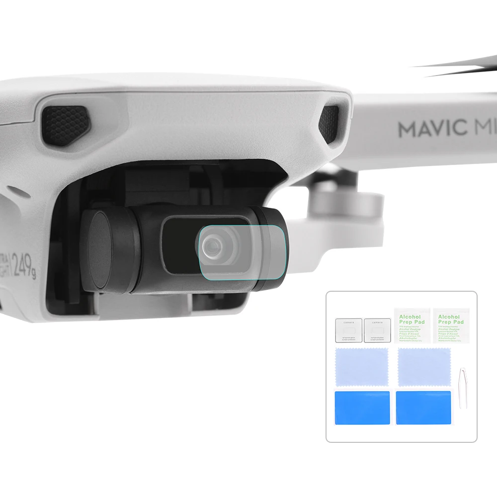 

2PCS Camera Lens Protective Film for DJI Mini 1/2 HD Tempered Glass Anti-Scratch Lens Film Protective Drone Accessory