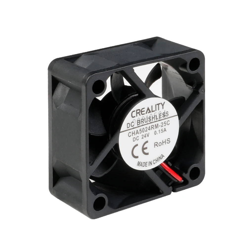 

3D-принтер CREALITY, 24 В постоянного тока, 5025 А, бесщеточный осевой вентилятор, кулер, маленький охлаждающий вентилятор для планшетов