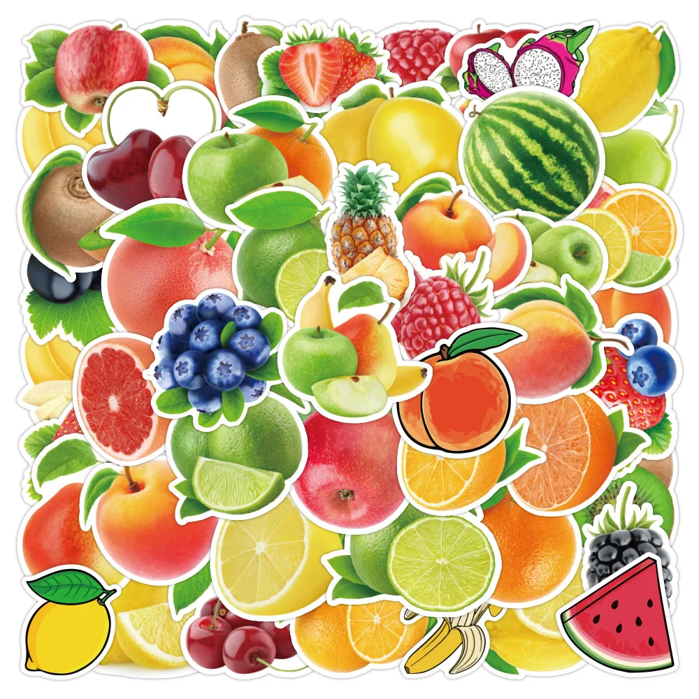 

10/30/50PCS Cute Fruits Cartoon Stickers Graffiti Skateboard Fridge Guitar Laptop Motorcycle Travel Classic Toy Sticker Decals