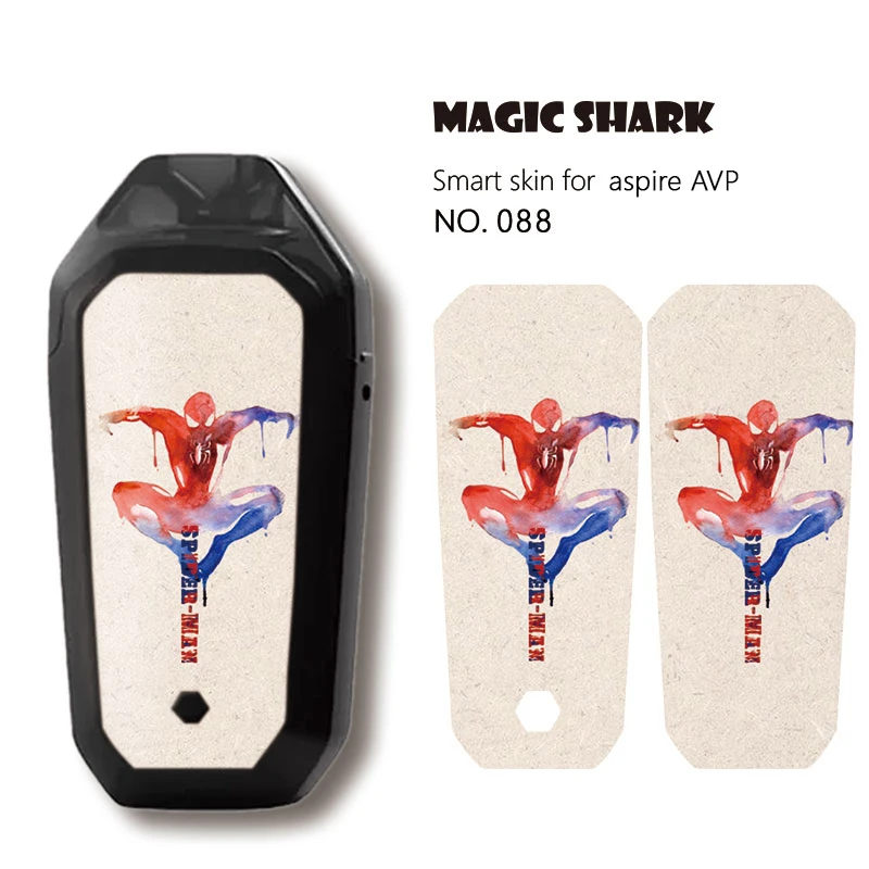 Magic Shark Iron Man Batman Hulk Super Spider Marvel Avengers Cover Film Sticker Case Skin for Aspire AVP AIO | Мобильные телефоны