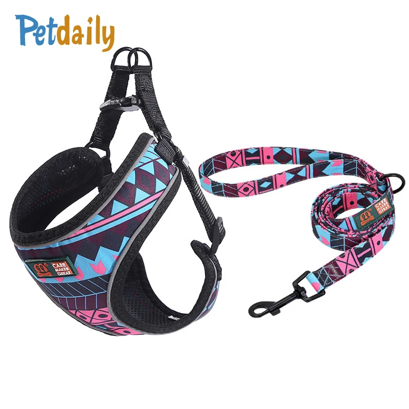 

Reflective Dog Harness/Vest,No Pull Puppy Dogs Cats Harness,Adjustable Mesh Vest Pet Harness And Leash Set For Small Medium Dog