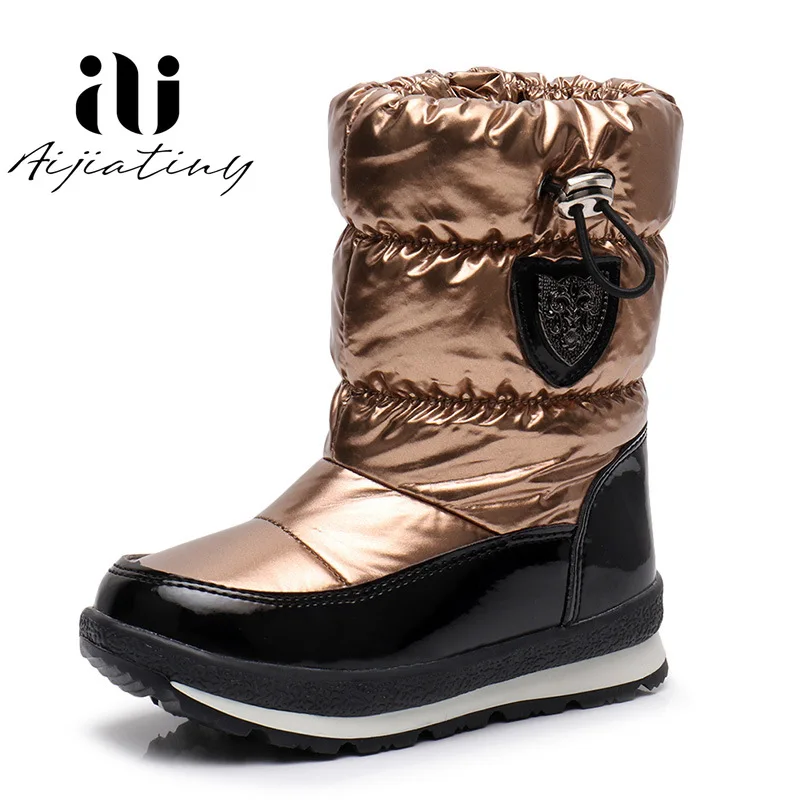 

2020 Fashion Children's Shoes winter Wool boots kids waterproof boots for girls -30 Degree Keep Warm Girls Boys Snow Boots
