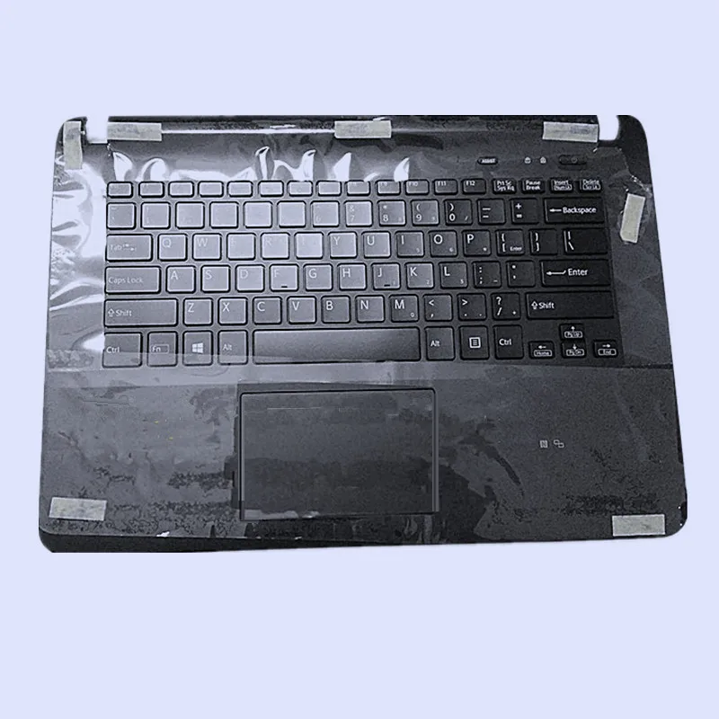 Новый оригинальный черный чехол для ноутбука Верхняя панель клавиатуры с